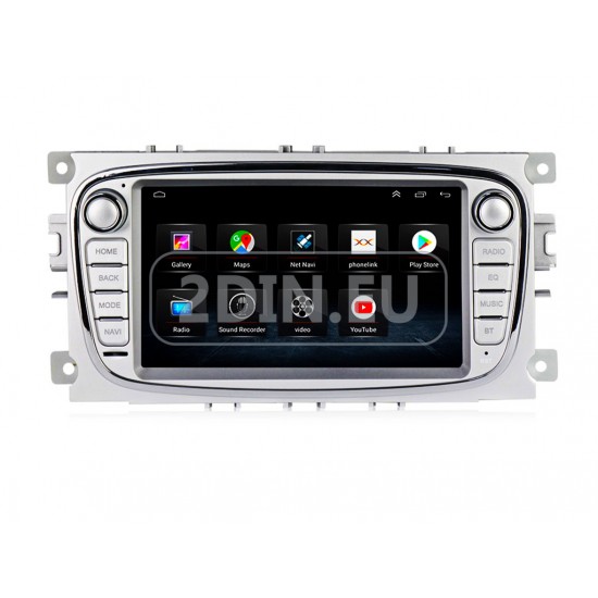 FORD Mondeo, Focus, S-Max, C-Max, Galaxy - 7" МУЛТИМЕДИЯ / Навигация android 16 светлосива